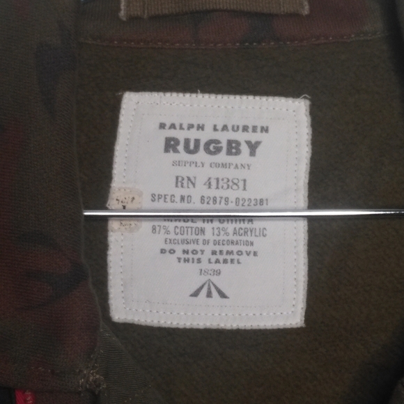 Rugby by Ralph Lauren button down fleece sweater - Picture 3 of 4